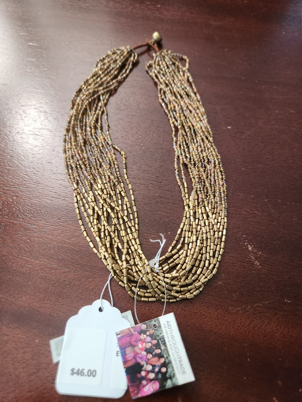 Brass Beaded Necklace